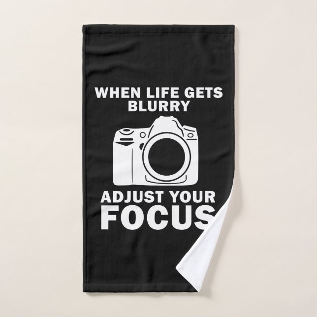 Photographer Adjust Your Focus Hand Towel (Hand Towel)