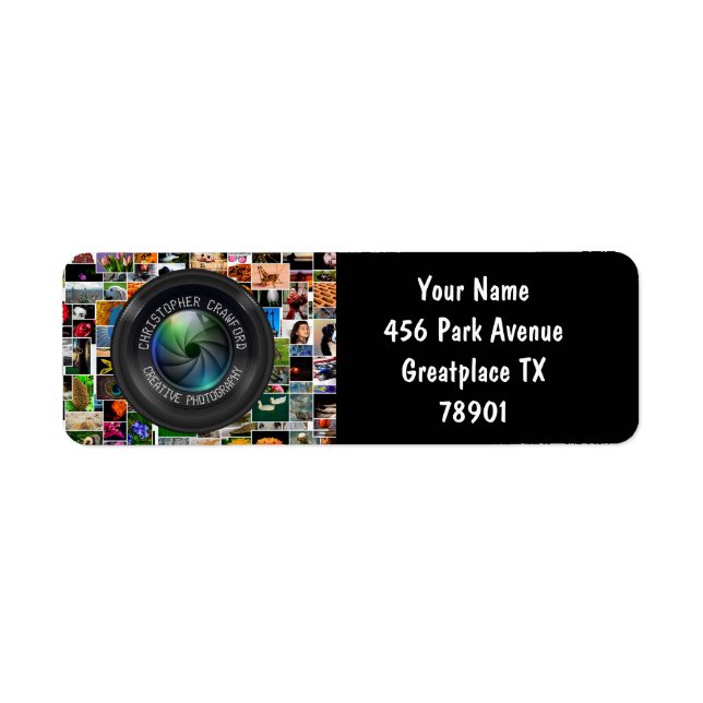 Photographer And Photography Business Camera Lens (Front)
