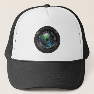 Photographer And Photography Business Camera Lens Trucker Hat