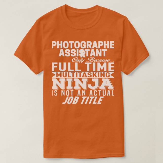 Photographer assistant Classic TShirt (Design Front)