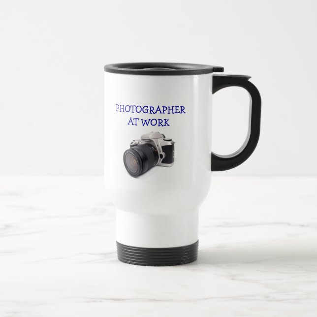 PHOTOGRAPHER AT WORK - Travel Mug (Right)