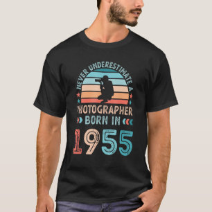 Photographer born in 1955 70th Birthday Photograph T-Shirt