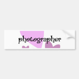 Photographer Bumper Sticker