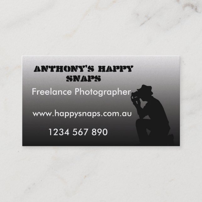 Photographer Business Card (Front)