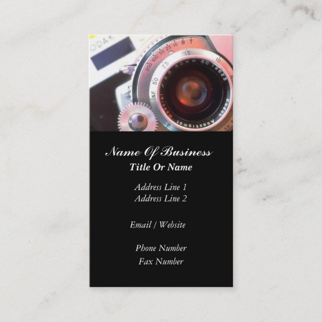 Photographer Business Card (Front)