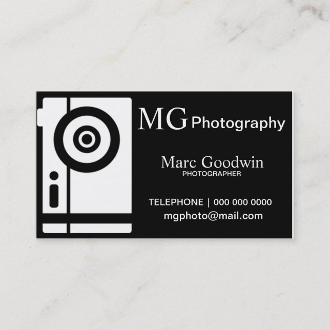 Photographer Business Card (Front)