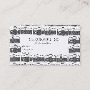 photographer business card