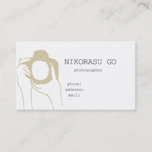 photographer business card