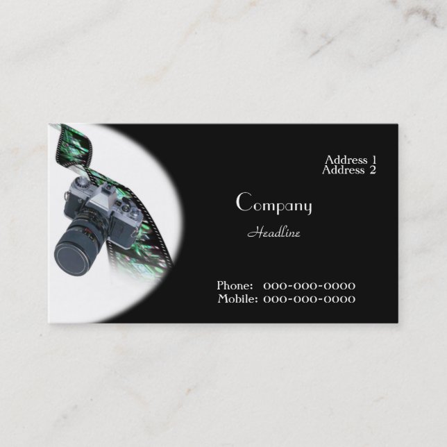 Photographer Business Card (Front)
