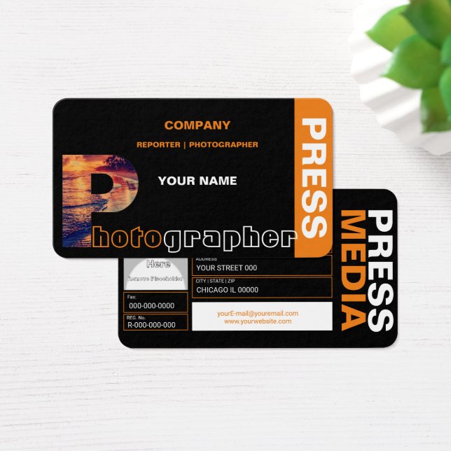 Photographer Business Cards (Desk)