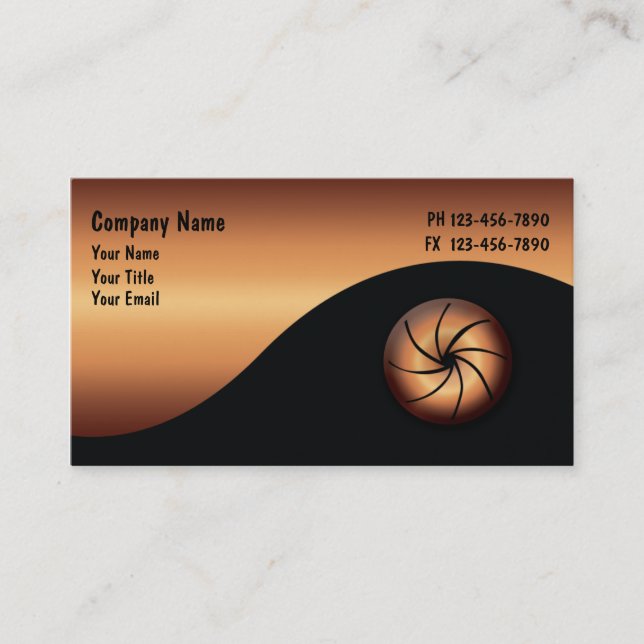 Photographer Business Cards (Front)