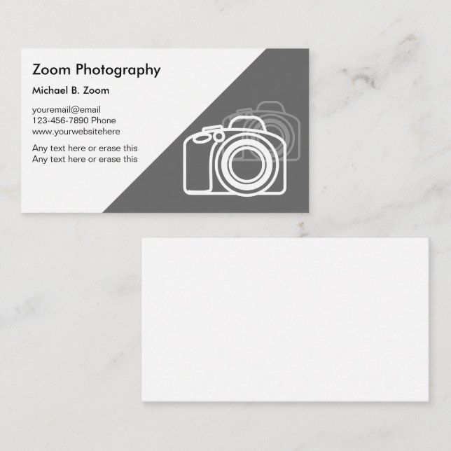 Photographer Business Cards (Front/Back)