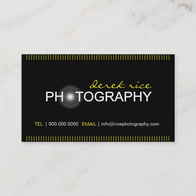 Photographer Business Cards (Front)