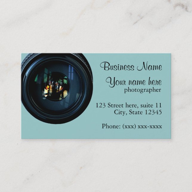 Photographer Business Cards (Front)