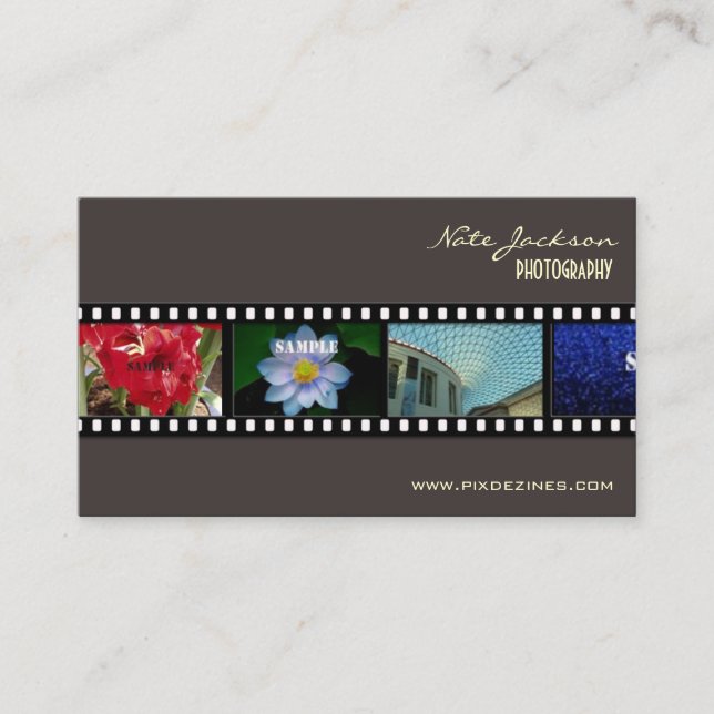 Photographer business cards photos template (Front)
