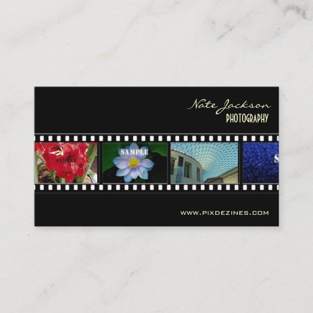 Photographer business cards photos template (Front)