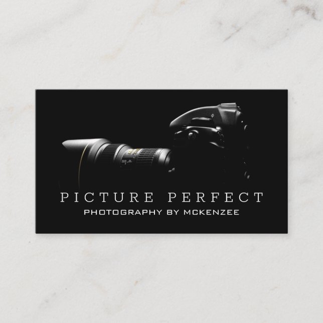 Photographer  Camera Business Card (Front)