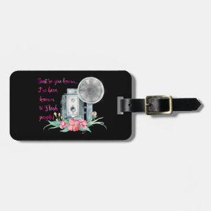 Photographer Camera Flash Luggage Tag