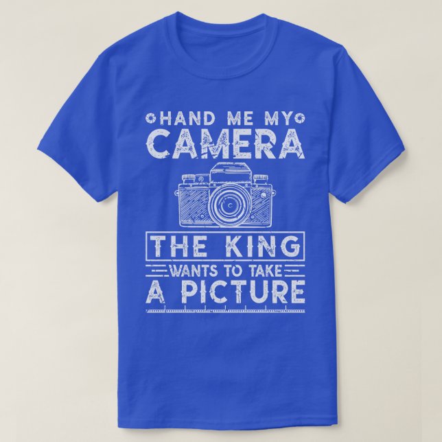Photographer Camera King Photography T-Shirt (Design Front)