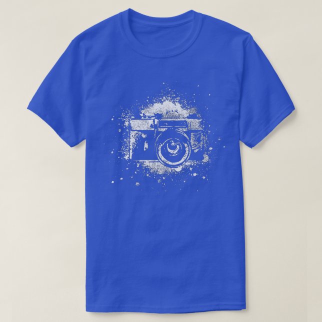 Photographer  Camera Photography Retro Journalist  T-Shirt (Design Front)
