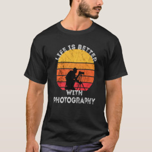 Photographer Camera Photography Retro Vintage Suns T-Shirt