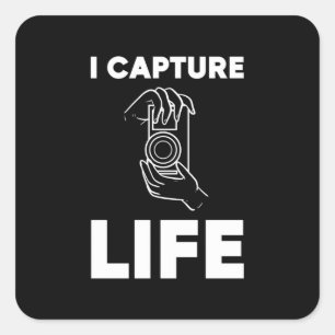 Photographer Capture Life Square Sticker