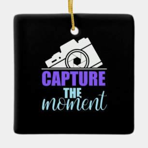 Photographer Capture The Moments Ceramic Ornament