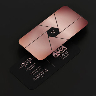 Photographer Cinematographer Lens Copper Black Business Card
