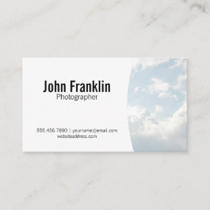 Photographer   Clouds Business Card