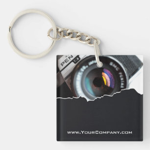 Photographer Custom Photo Black & White Key Ring