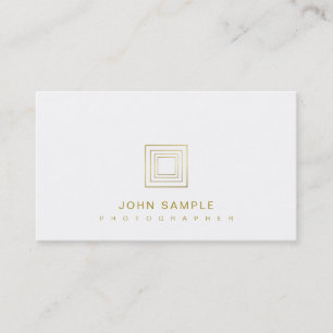 Photographer Elegant Photography Stylish Gold Look Business Card