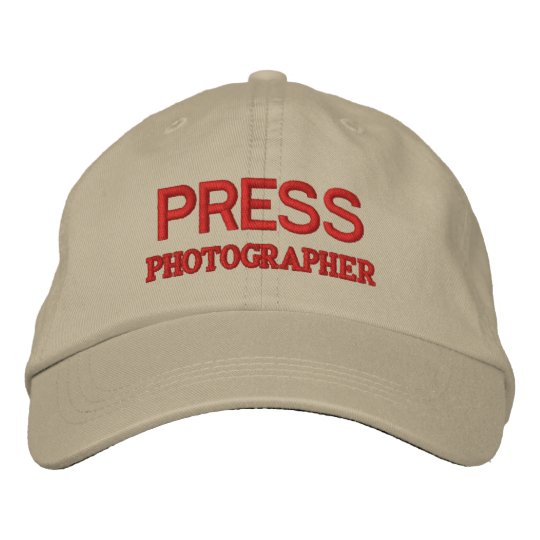 PHOTOGRAPHER EMBROIDERED HAT Zazzle.co.uk