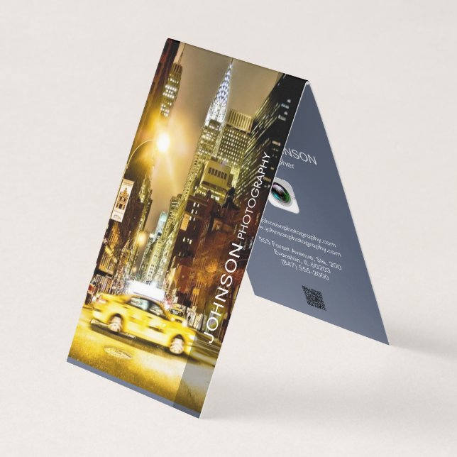 photographer folded business card (Front)