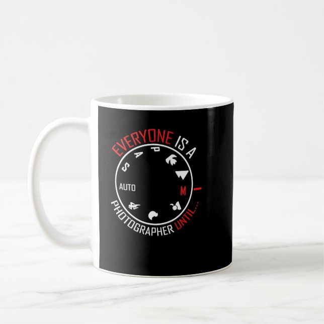 Photographer Funny Gift for Cameraman Photography  Coffee Mug (Left)