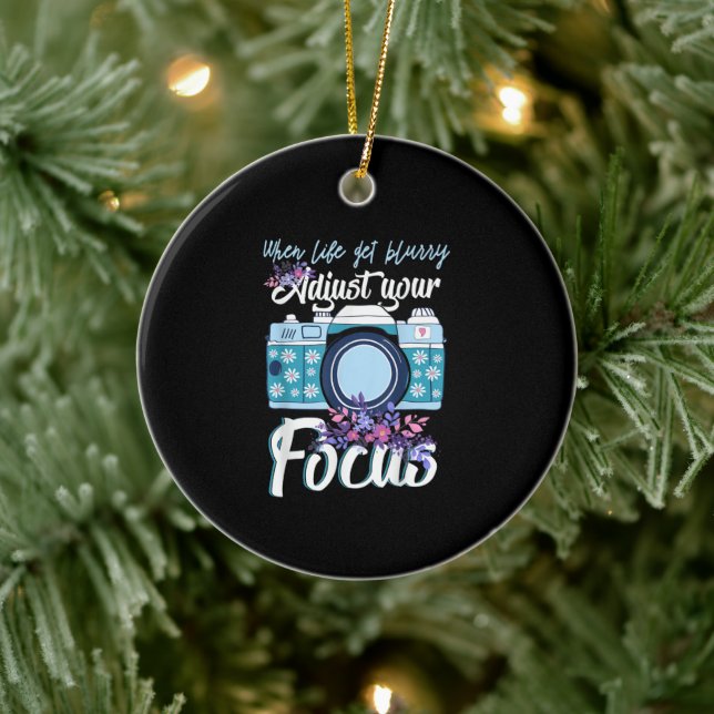 Photographer Gift - Camera Photography Ceramic Tree Decoration (Tree)