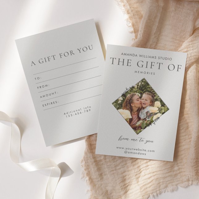 Photographer Gift Card Certificates (Creator Uploaded)