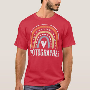 Photographer Gifts For Women Funny Rainbow Photogr T-Shirt
