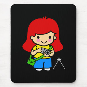 Photographer Girl 1 Mouse Mat