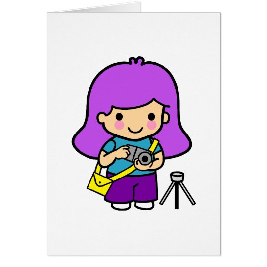 Photographer Girl Card