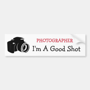 Photographer, Good Shot Bumper Sticker