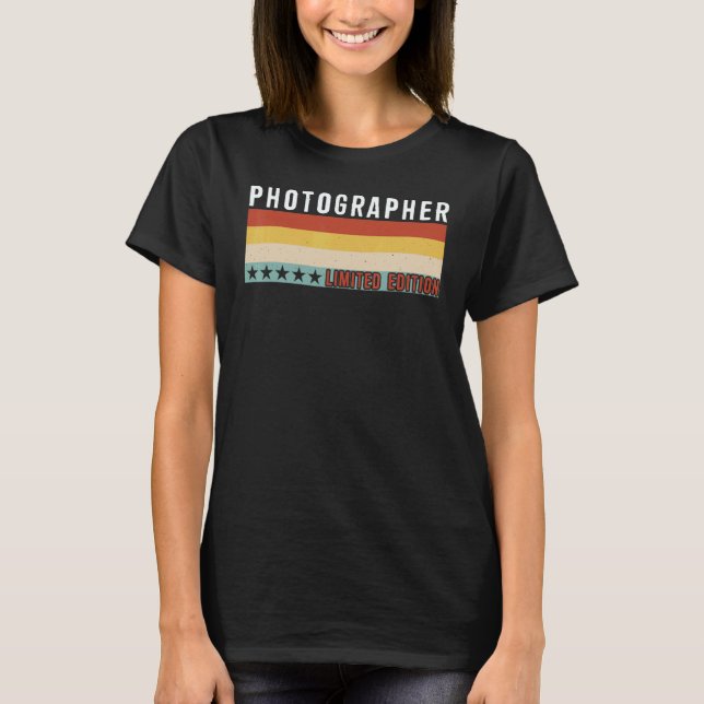 Photographer Job Title Profession Worker Appreciat T-Shirt (Front)
