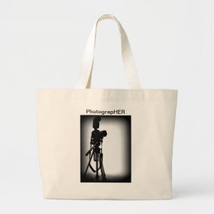 PhotograpHER Large Tote Bag