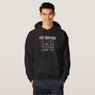 Photographer Life - Funny Photography Checklist Hoodie