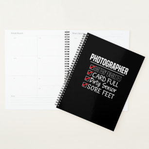 Photographer Life - Funny Photography Checklist Planner