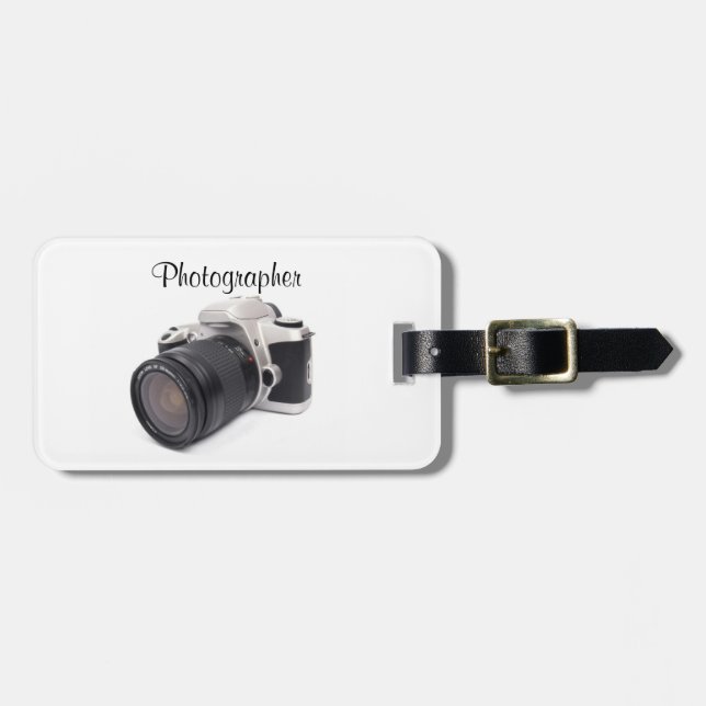 Photographer - Luggage Tag (Front Horizontal)