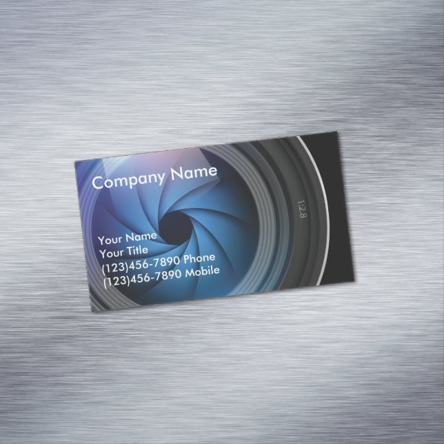 Photographer Magnetic Business Card (In Situ)