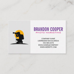 Photographer Media Marketing Business Card
