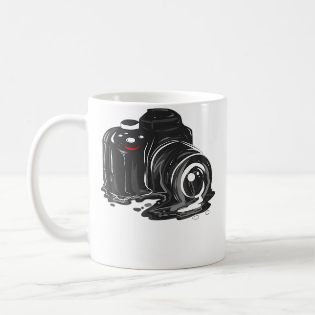 Photographer Melting Camera Photography Coffee Mug (Left)