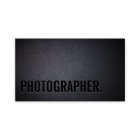 Photographer Minimalist Bold Text Photography
