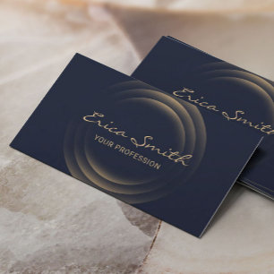 Photographer Modern Gold Circles Photography Business Card
